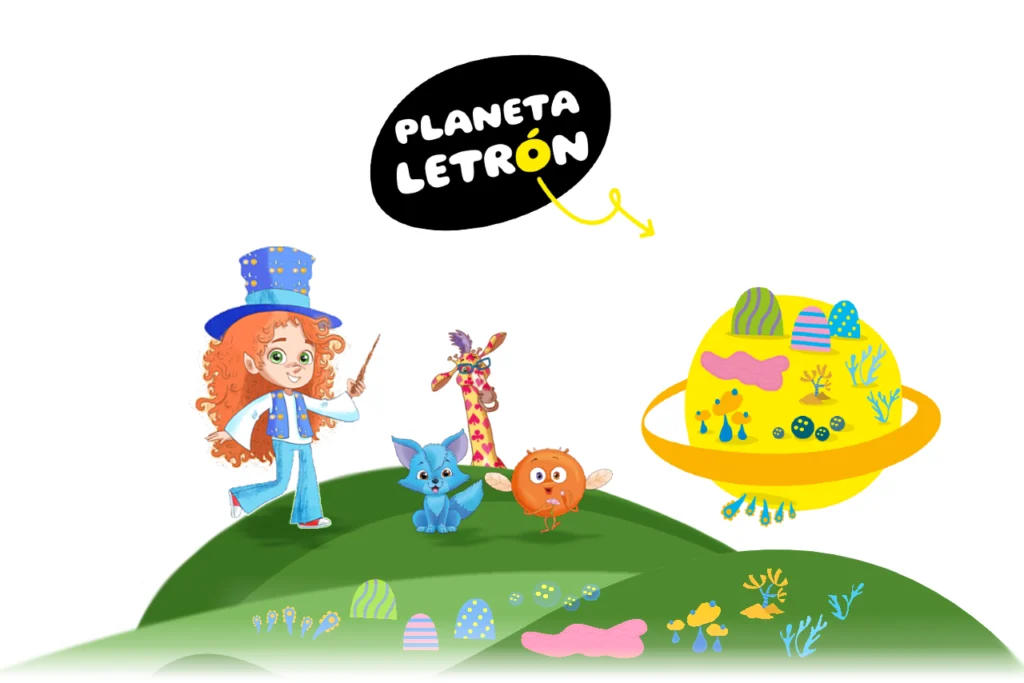 Planeta Letrón es un proyecto educativo de Lectoescritura elaborado por maestras que trabajan cada día en aulas de Educación Infantil junto a niños y niñas que aprenden, entre otras muchas cosas, a leer y escribir.